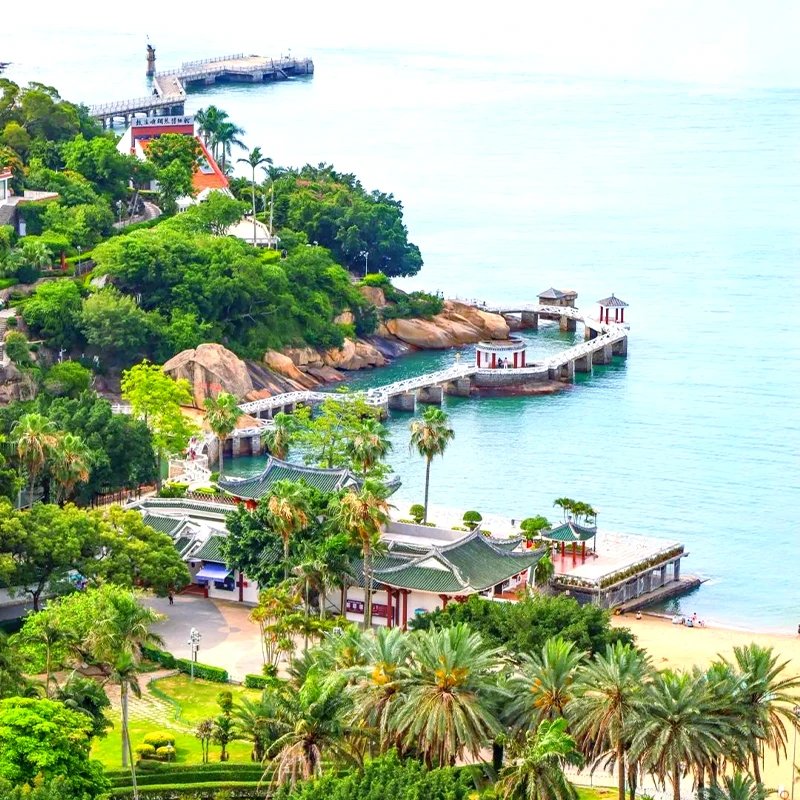 Vila bersejarah dan pemandangan laut di Pulau Gulangyu, Xiamen, yang masuk daftar UNESCO