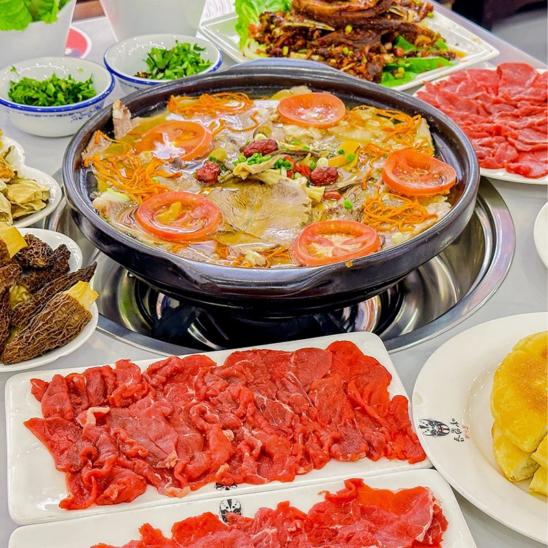 Restoran Jiuweixuan Halal Yak Beef Hot Pot di Kabupaten Jiuzhaigou