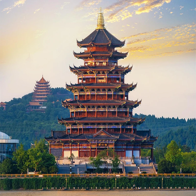 Pagoda Leifeng menghadap Danau Xihu di Hangzhou