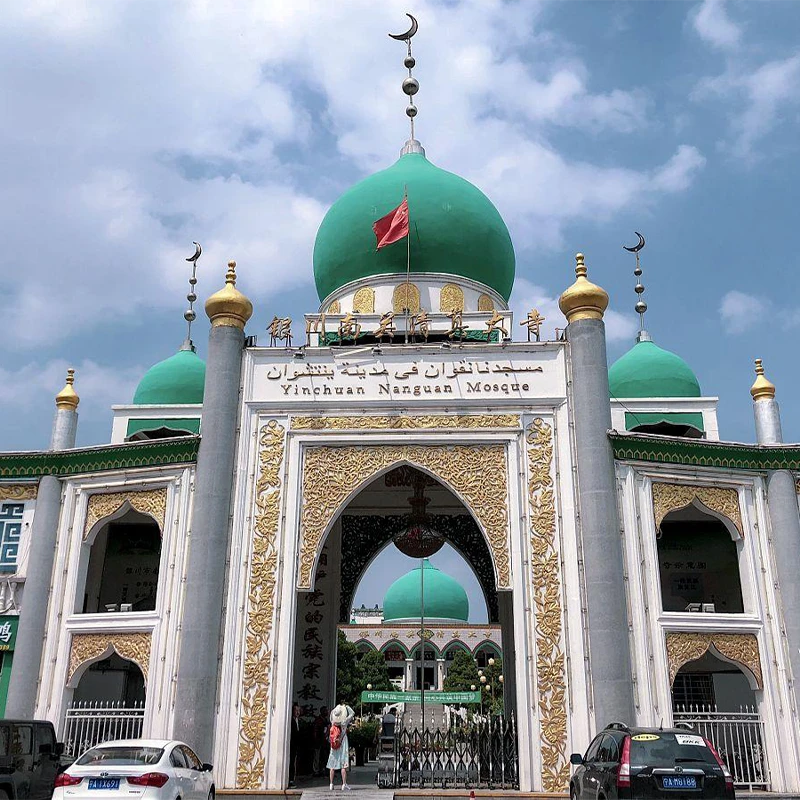 Kubah hijau Masjid Agung Nanguan di Yinchuan