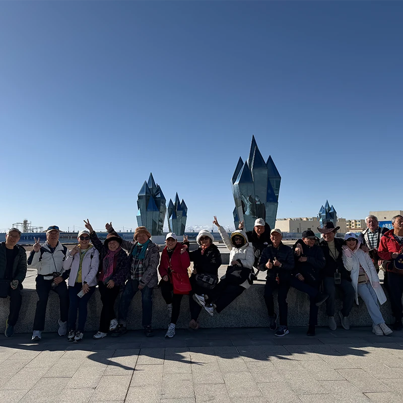 Foto rombongan tur dalam rute China bersama HalalChinaTrips